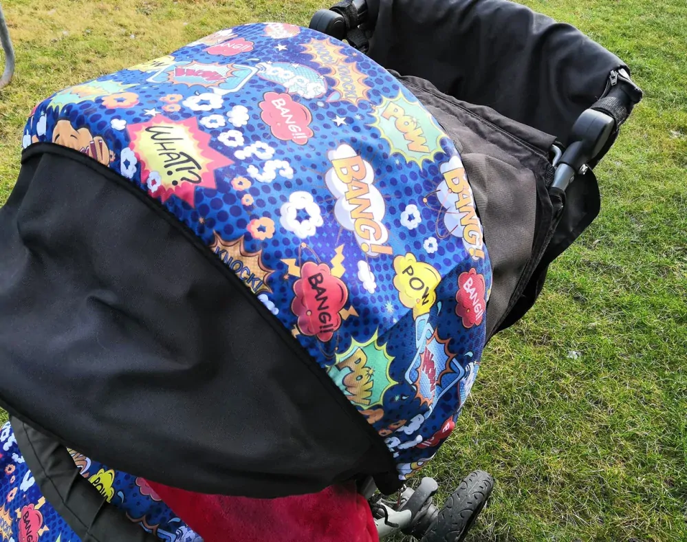 Sluneční clona na míru určena na stříšku britax - kočárkovina