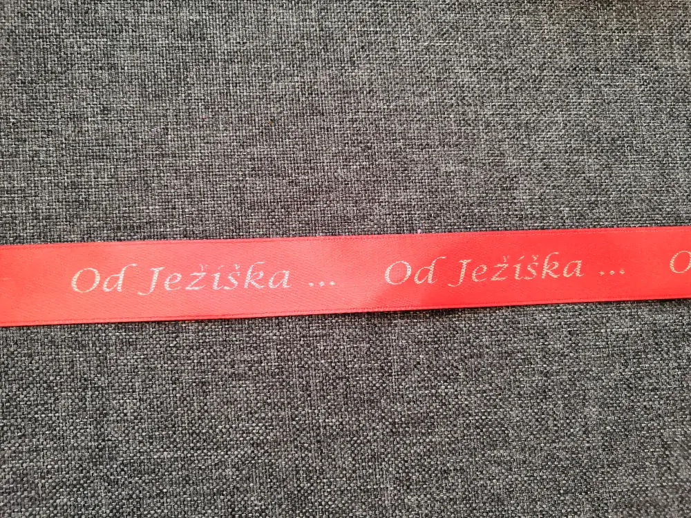 Dárková stuha s Vaším textem na přání