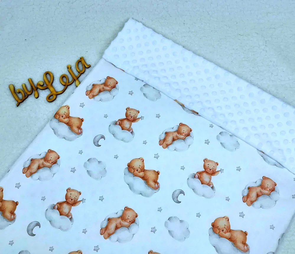 Letní deka se jménem - bavlna + minky - výběr z variant