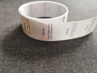 Textilní saténové etikety 30x30 mm - písemný popis