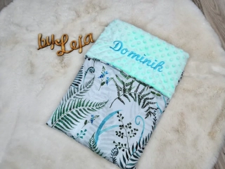 Letní deka se jménem - bavlna + minky - výběr z variant